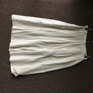 White vintage striped skirt